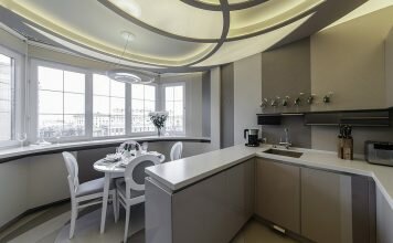 Объединение кухни с балконом, фотографии реальных интерьеров Объединение кухни с балконом, фотографии реальных интерьеров 2